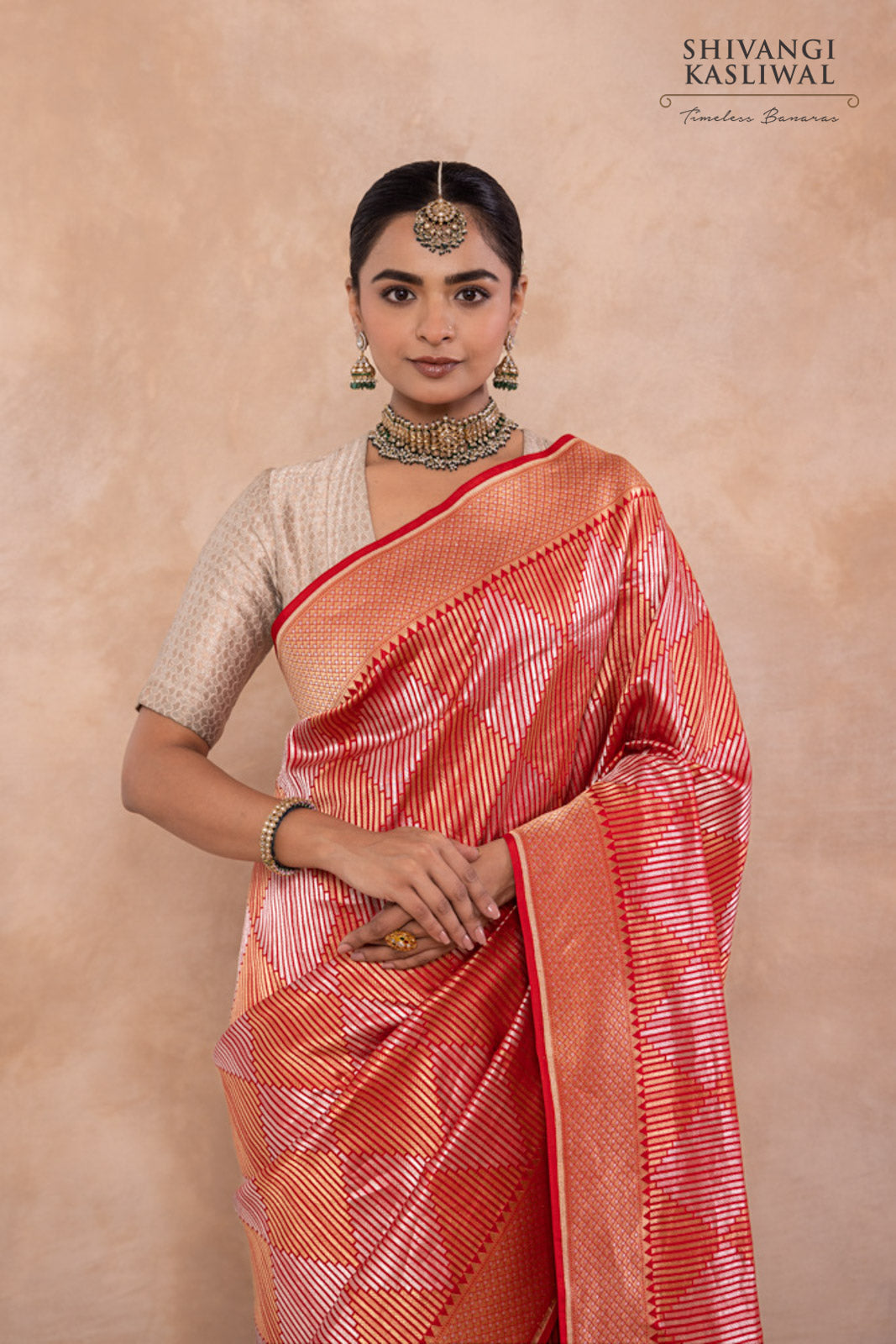 Red Handwoven Banarasi Silk Saree