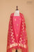 Pink Handwoven Banarasi Chiniya Silk Suit Piece