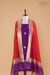 Purple Handwoven Banarasi Raw Silk Suit Piece