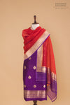 Purple Handwoven Banarasi Raw Silk Suit Piece