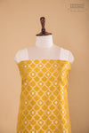 Mustard Yellow Handwoven Banarasi Silk Suit Piece