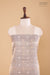 Grey Handwoven Banarasi Tissue Silk Suit Piece