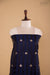 Black Blue Handwoven Banarasi Silk Suit Piece
