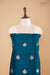 Peacock Blue Handwoven Banarasi Raw Silk Suit Piece