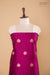 Magenta Pink Handwoven Banarasi Raw Silk Suit Piece