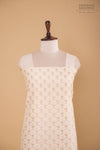 Off-White Handwoven Banarasi Chanderi Suit Piece