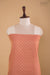 Peach Pink Handwoven Banarasi Chanderi Tissue Suit Piece