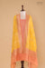 Peach Pink Handwoven Banarasi Chanderi Tissue Suit Piece