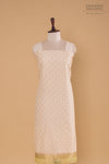 Off-White Handwoven Banarasi Chanderi Suit Piece