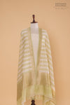 Off-White Handwoven Banarasi Chanderi Suit Piece
