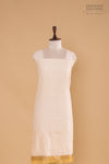 Off-White Handwoven Banarasi Chanderi Suit Piece