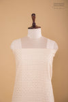 Off-White Handwoven Banarasi Chanderi Suit Piece