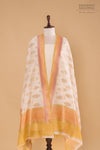 Off-White Handwoven Banarasi Chanderi Suit Piece