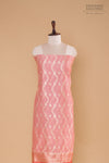 Pink Handwoven Banarasi Chanderi Suit Piece