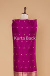 Magenta Pink Handwoven Banarasi Raw Silk Suit Piece