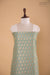 Turquoise Blue Handwoven Banarasi Chanderi Tissue Suit Piece