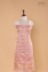 Baby Pink Handwoven Banarasi Tissue Silk Suit Piece