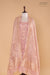 Baby Pink Handwoven Banarasi Tissue Silk Suit Piece