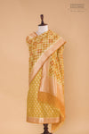 Mustard Yellow Handwoven Banarasi Chanderi Suit Piece