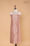 Baby Pink Handwoven Banarasi Chanderi Suit Piece