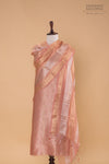 Pink Handwoven Banarasi Chanderi Suit Piece