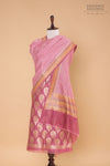 Onion Pink Handwoven Banarasi Chanderi Suit Piece