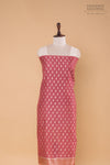 Onion Pink Handwoven Banarasi Chanderi Suit Piece