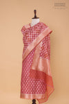 Onion Pink Handwoven Banarasi Chanderi Suit Piece