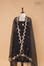 Black Handwoven Banarasi Chiniya Silk Suit Piece