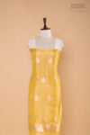 Yellow Handwoven Banarasi Tissue Silk Suit Piece