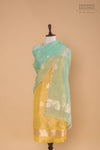 Yellow Handwoven Banarasi Tissue Silk Suit Piece