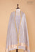 Grey Handwoven Banarasi Silk Suit Piece
