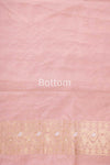 Baby Pink Handwoven Banarasi Tissue Silk Suit Piece