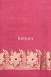 Pink Handwoven Banarasi Chiniya Silk Suit Piece
