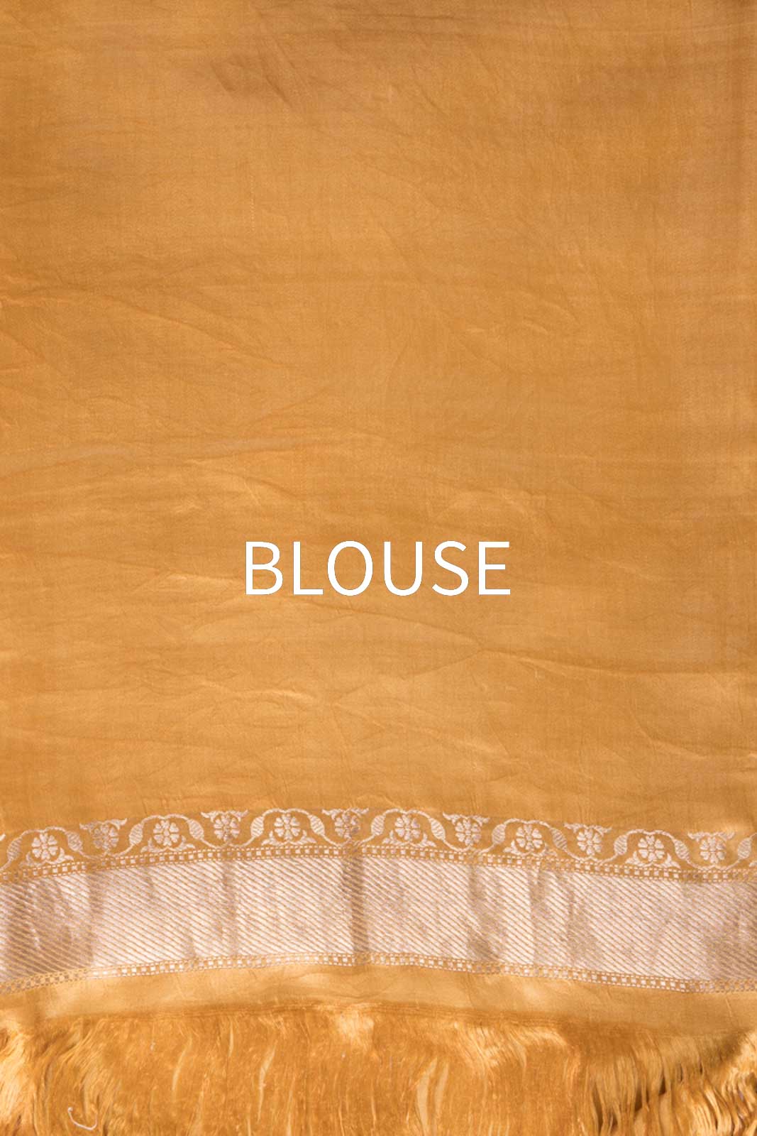 Mustard Yellow Handwoven Banarasi Silk Saree