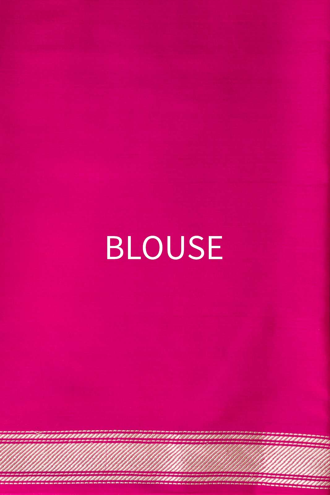 Fuchsia Pink Handwoven Banarasi Kadhua Silk Saree