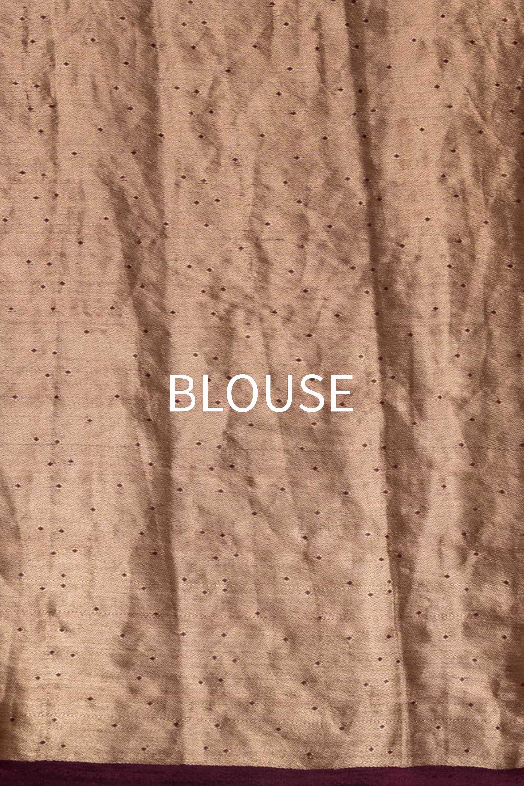 Wine Handwoven Banarasi Silk Saree