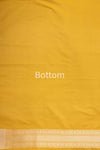 Mustard Yellow Handwoven Banarasi Silk Suit Piece