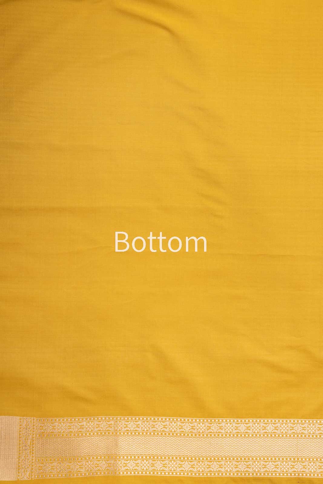 Mustard Yellow Handwoven Banarasi Silk Suit Piece