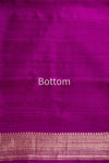 Magenta Pink Handwoven Banarasi Raw Silk Suit Piece