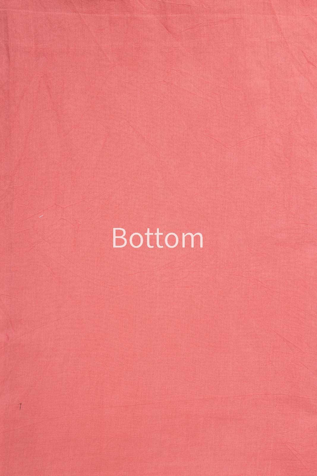 Peach Pink Handwoven Banarasi Chanderi Tissue Suit Piece