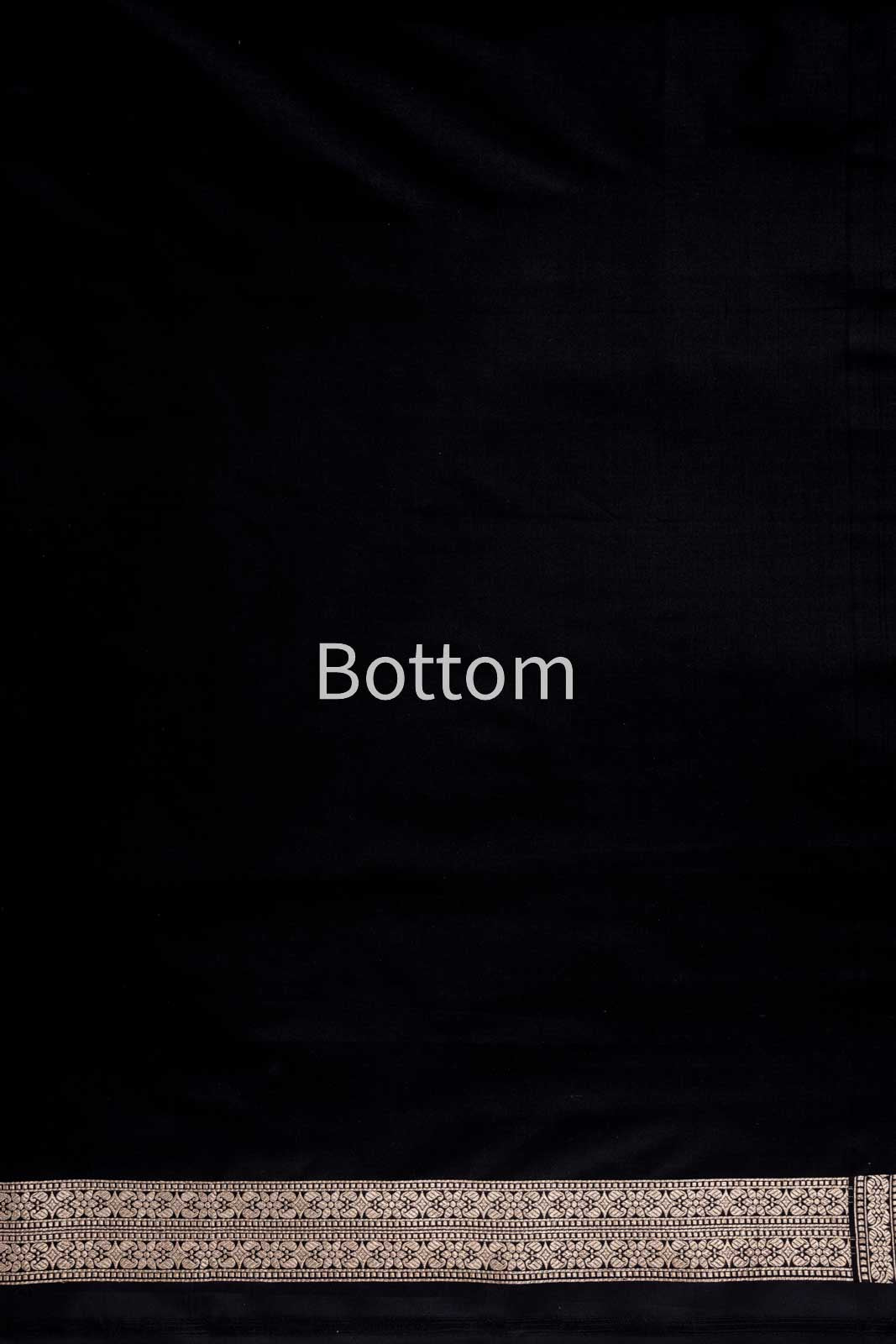 Black Handwoven Banarasi Silk Suit Piece