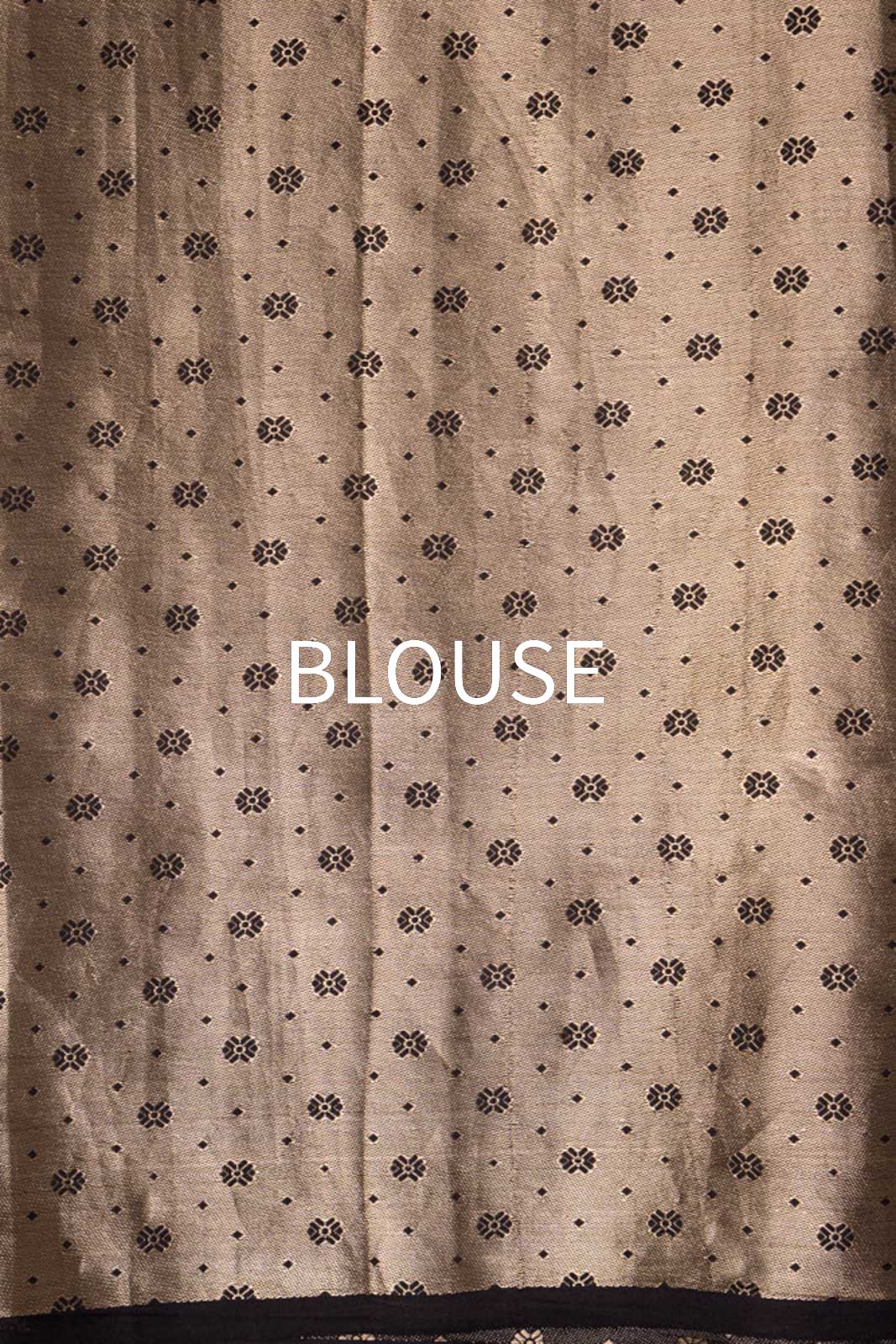 Black Handwoven Banarasi Silk Saree