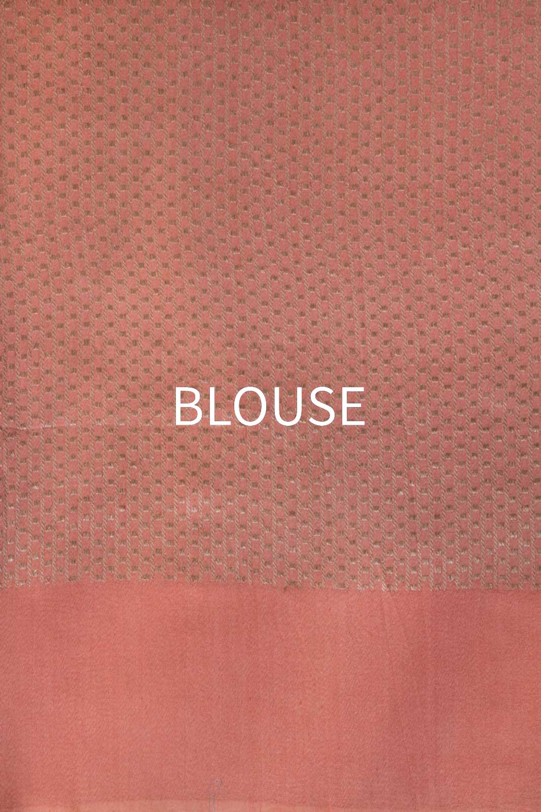 Peach Champagne Handwoven Banarasi Tussar Georgette Saree