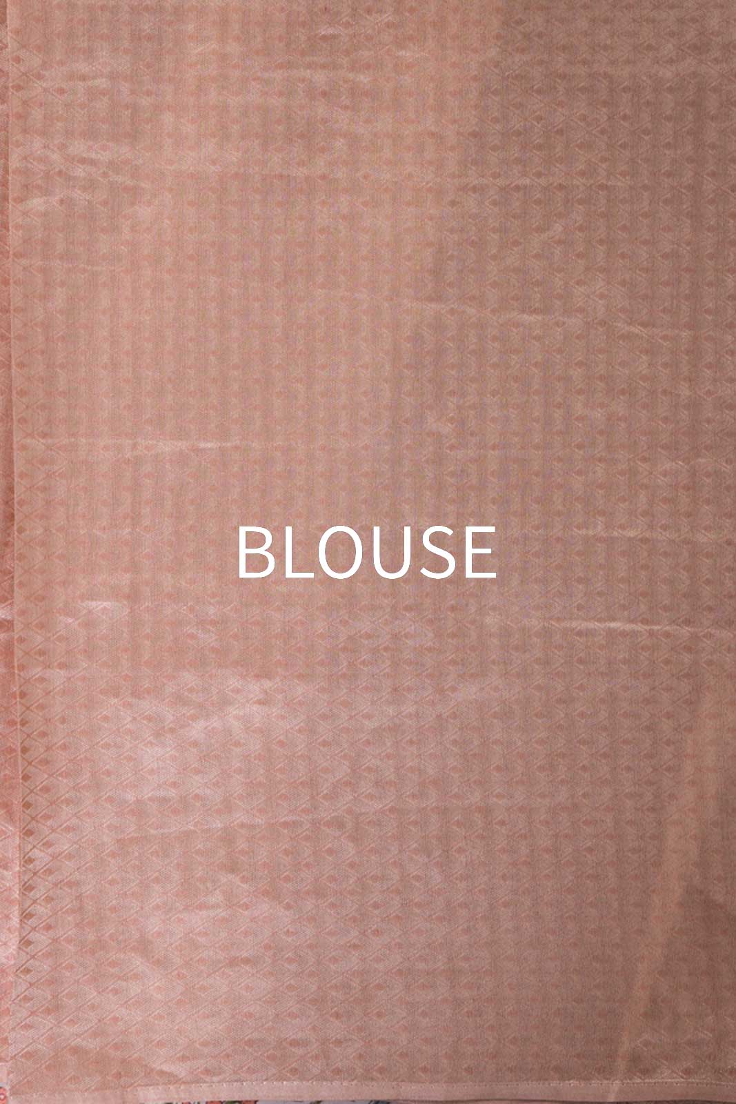 Peach Handwoven Banarasi Tissue Silk Saree