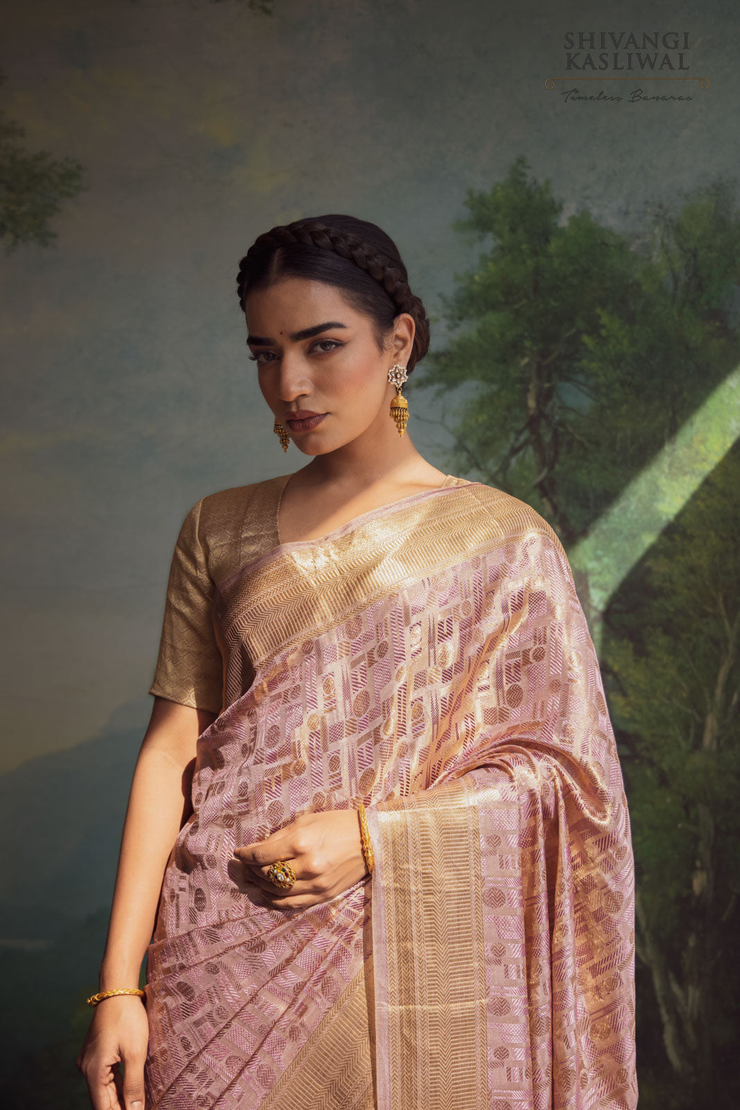 Pink Handwoven Banarasi Silk Saree