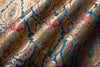 Blue Handwoven Banarasi Brocade Fabric