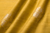 Greenish Yellow Handwoven Banarasi Raw Silk Fabric