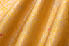Yellow Handwoven Banarasi Brocade Fabric