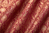 Maroon Handwoven Banarasi Brocade Fabric